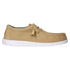 Wally Washed Canvas Heren Instapper Walnut