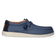 Wally Washed Canvas Heren Instapper Navy