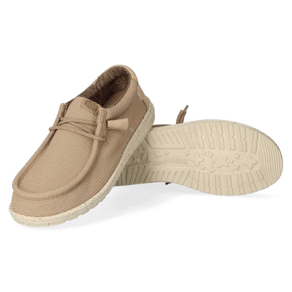 Wally Sport Mesh Heren Instappers Tan/White