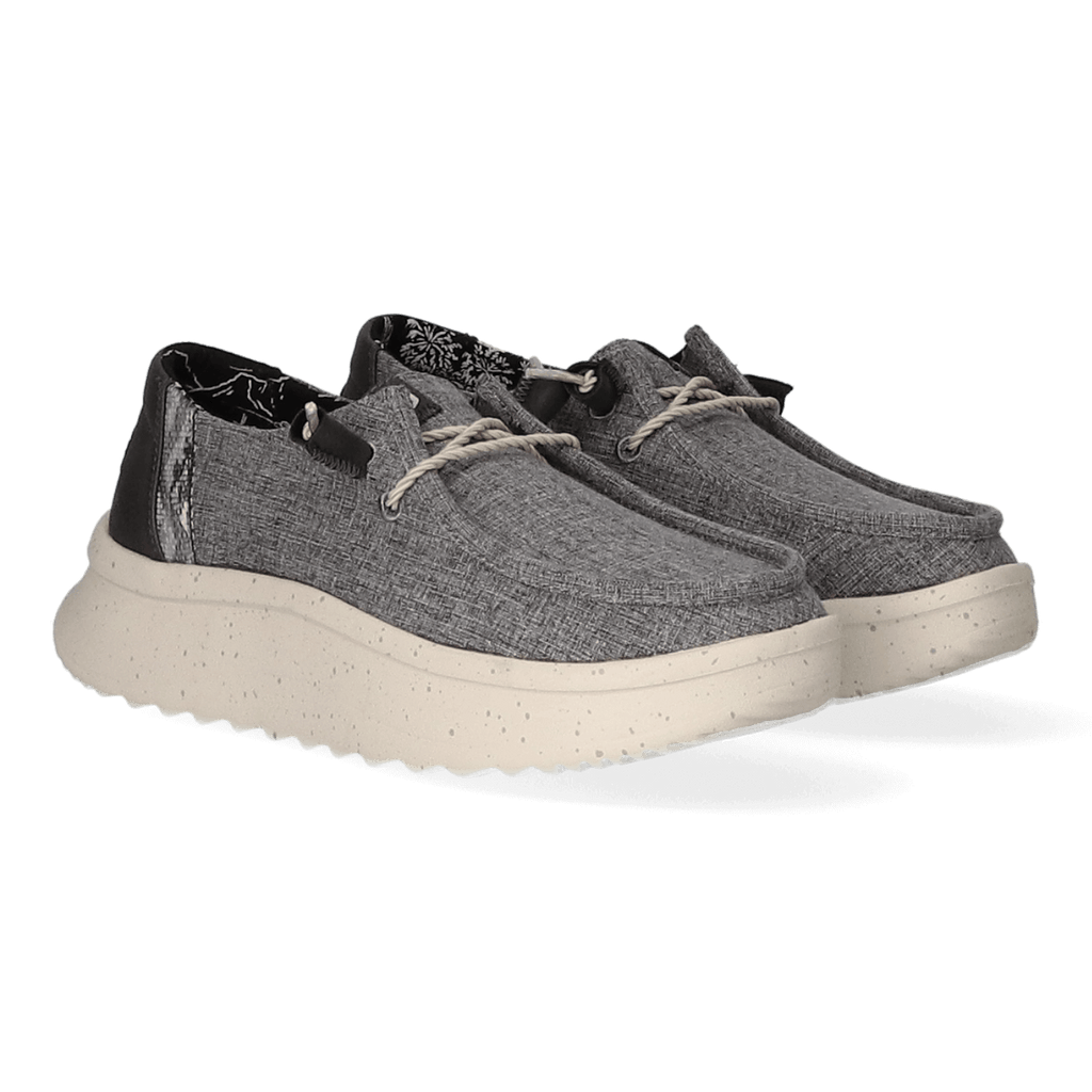Wendy Peak Woven Dames Instappers Charcoal