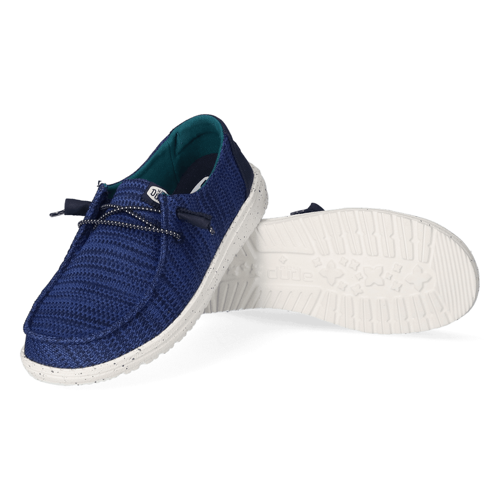 Wendy Sport Mesh Dames Instappers Navy/White