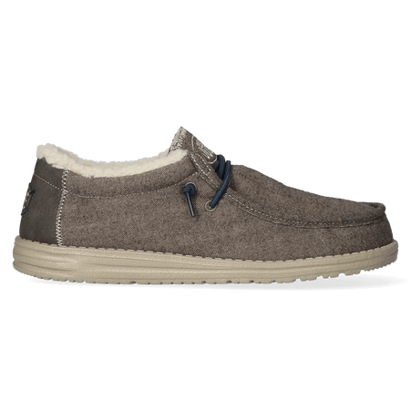Wally Herringbone Heren Instappers Chocolate