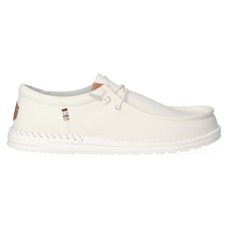 Wally Funk Nylon Craft Heren Instappers Stone White