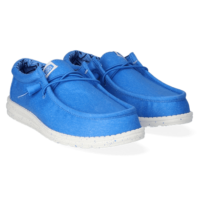 Wally Canvas Heren Instappers Blue