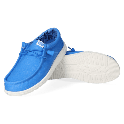 Wally Canvas Heren Instappers Blue