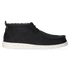 Wally Mid Canvas Heren Instappers Black/White