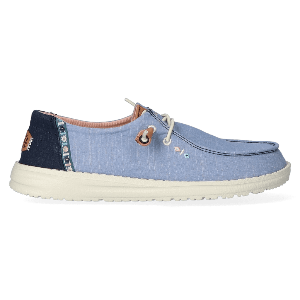 HEYDUDE Wendy Chambray Boho Dames Instappers Natural HEYDUDE Wendy Chambray Boho Dames Instappers Natural
