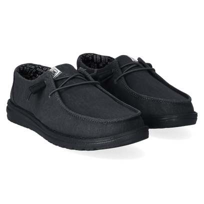 Wendy Canvas Dames Instappers Black/Black