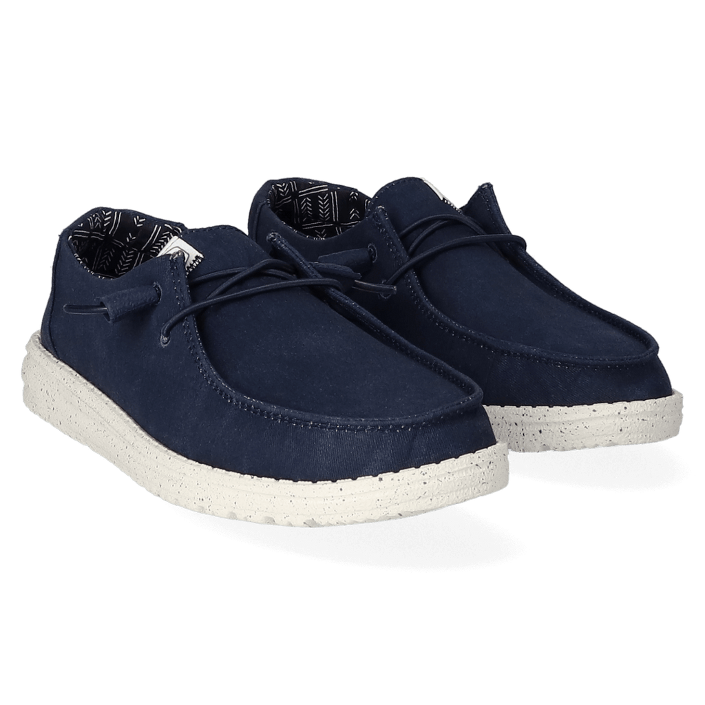 Wendy Canvas Dames Instappers Navy