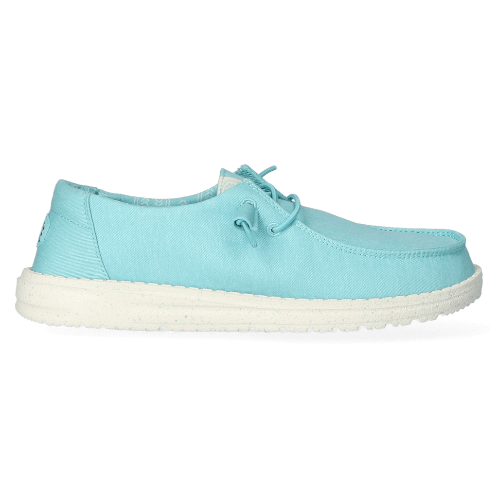 Wendy Canvas Dames Instappers Turquoise