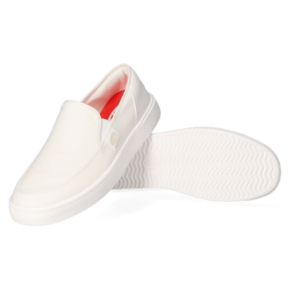 Sunapee Canvas Heren Instappers White/White