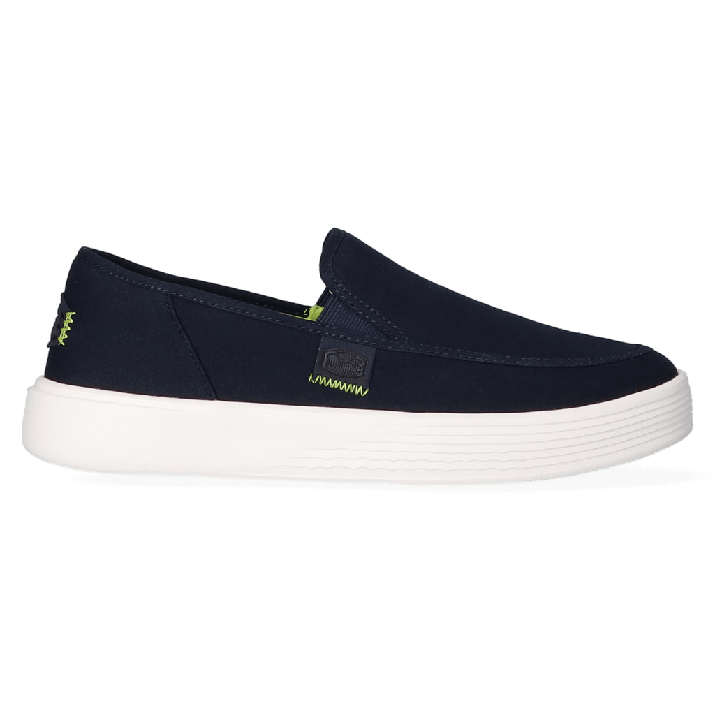 Sunapee Canvas Heren Instappers Navy/White